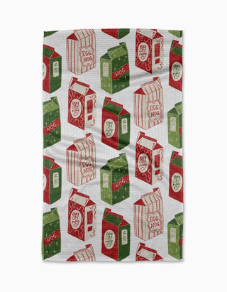 Geometry Tea Towel, Christmas Eggnog