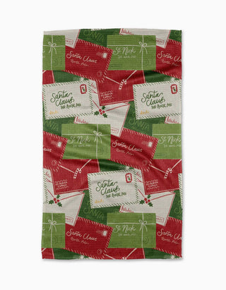 Geometry Tea Towel, Christmas Letter Pile