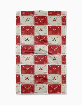 Geometry Tea Towel, Christmas Letter Stack