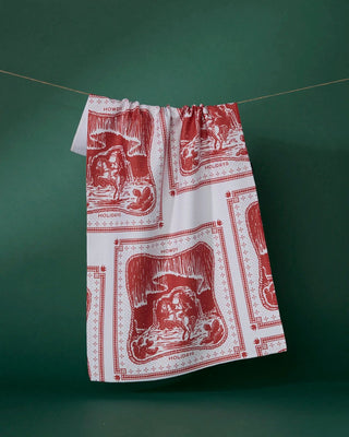 Geometry Tea Towel, Cowboy Christmas
