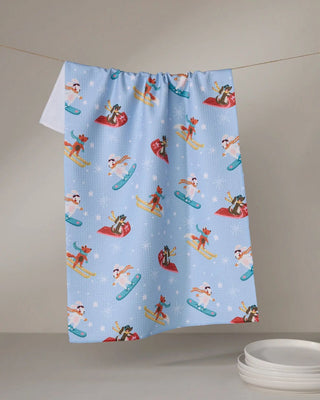 Geometry Tea Towel, Winter Friends
