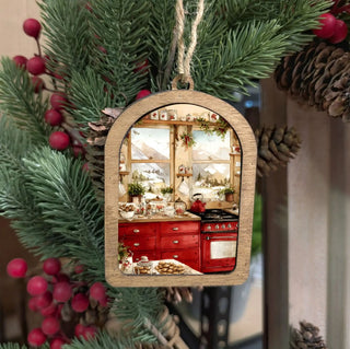 Canvas Arch Ornament Cozy Christmas Kitchen