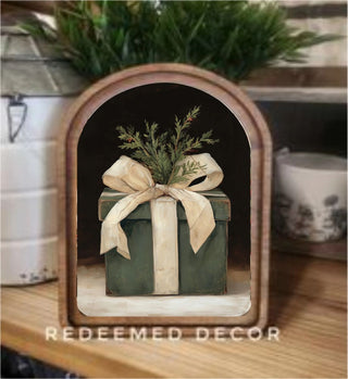 Christmas Gift Arch Framed Art 8.25" x 11"