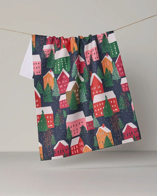 Geometry Tea Towel, Alpine Village
