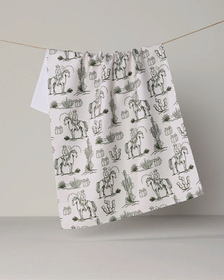 Geometry Tea Towel, Cowboy Claus