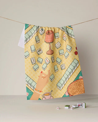 Geometry Tea Towel, Mahjong Lucky Hand