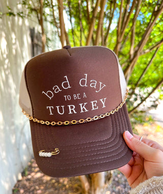 *PRE ORDER* Bad Day To Be A Turkey Brown Front & Tan Back Trucker