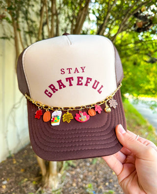 *PRE ORDER* Stay Grateful Tan/Brown Trucker