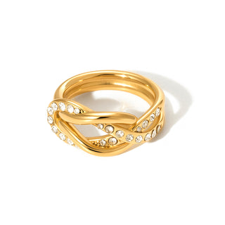 Infinity Diamond Ring - WATERPROOF-Ring-Pretty Simple
