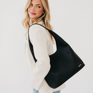 Pretty Simple Roxi Hobo Shoulder Bag in Black
