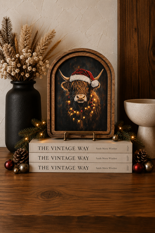 Christmas Highland Arch Framed Arch 8.25" x 11"