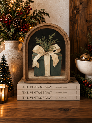 Christmas Gift Arch Framed Art 8.25" x 11"