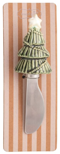 White Christmas Figural Spreader