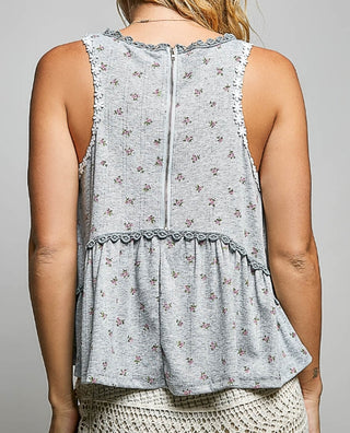 The Rosebud Ruffle Hi-Low Tank