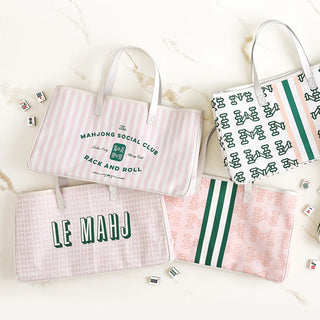 Mahjong Canvas Tote - Mahjong Social Club