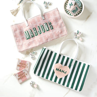 Mahjong Canvas Tote - Mahj Heart