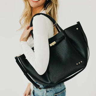 PRETTY SIMPLE Teagan Tote Bag, Black