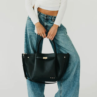 PRETTY SIMPLE Teagan Tote Bag, Black