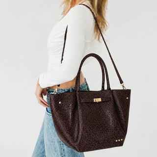 PRETTY SIMPLE Teagan Tote Bag, Leopard