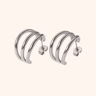 Pressie Trio Hoop Studs
