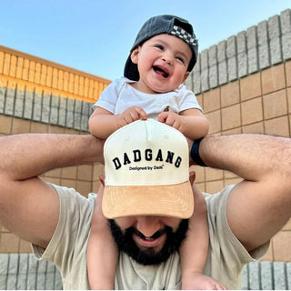 Dad Gang Hat, Suede Script Snapback