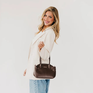 Pretty Simple Veronica Small Tote, Chocolate