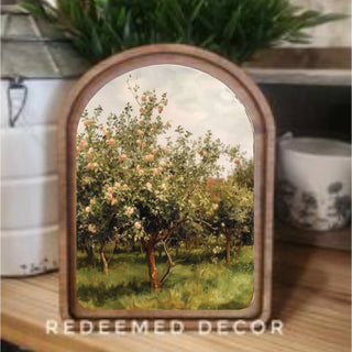 Apple Orchard Arch Framed Art, 8.25" x 11"