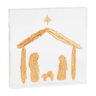 Acrylic Nativity Plaque - The Farmhouse