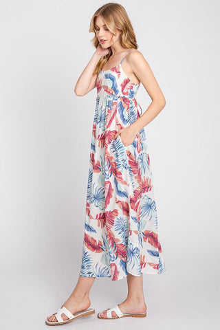 All American Print Cami Midi Dress - The Farmhouse