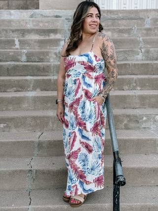 All American Print Cami Midi Dress - The Farmhouse