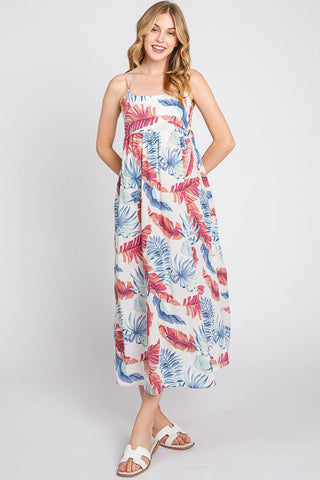 All American Print Cami Midi Dress - The Farmhouse