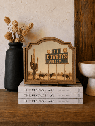All Cowboys Welcome Provincial Framed Art 9x10" - 420 Home Decor - The Farmhouse