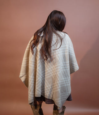 ALLIE ROSE Women's Harvest Plaid Wrap Poncho - 160 Outerwear - The Farmhouse
