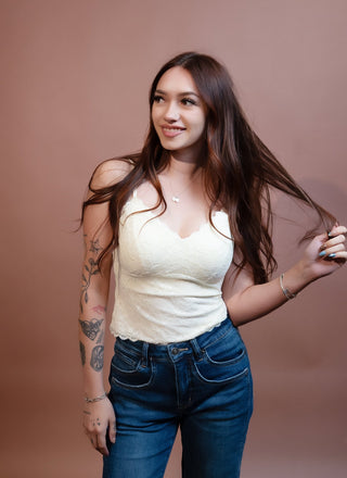 ALLIE ROSE Women's Pressed Petal Floral Cami - 130 Basics - The Farmhouse