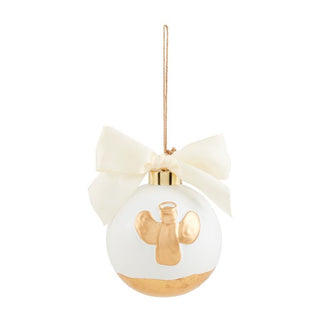 Angel Gold Painted Ball Ornament - The Farmhouse