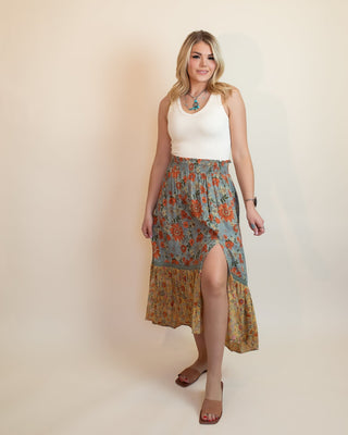 ANGIE Women's Portofino Patchwork Maxi Skirt - 220 Shorts + Skirts - The Farmhouse