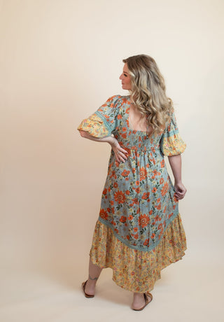 ANGIE Women's Portofino Patchwork Midi Dress - 170 Dresses - The Farmhouse