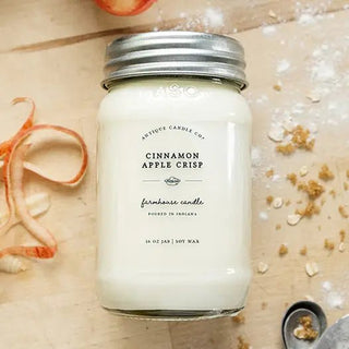 ANTIQUE CANDLE CO.®, 160z Candle, Cinnamon Apple Crisp - 410 Candles & Scents - The Farmhouse