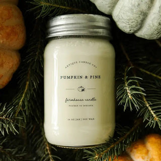 ANTIQUE CANDLE CO.®, 16oz Candle, Pumpkin & Pine - 410 Candles & Scents - The Farmhouse