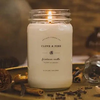 Antique Candle Co. - Clove & Pine 16oz Candle - 410 Candles & Scents - The Farmhouse