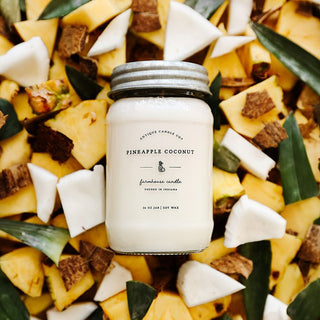 Antique Candle Co. - Pineapple Coconut 16oz Candle - 410 Candles & Scents - The Farmhouse