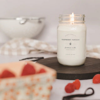 Antique Candle Co - Raspberry Vanilla 16oz Candle - 410 Candles & Scents - The Farmhouse