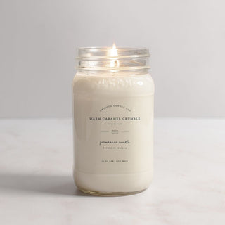 Antique Candle Co. - Warm Caramel Crumble 16oz Candle - 410 Candles & Scents - The Farmhouse