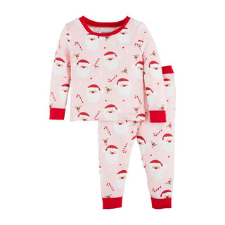 Arctic Glow Santa Pajama Set - Pink - The Farmhouse