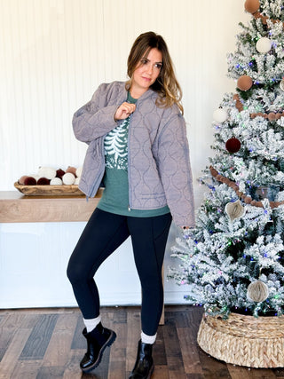 Arden Quilted Bomber Jacket - 160 Outerwear - The Farmhouse