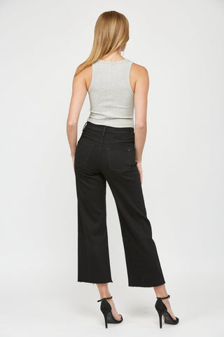 Array Mica Black Wide Leg Crop MXP - WO19BK - Bottom - Pants - The Farmhouse