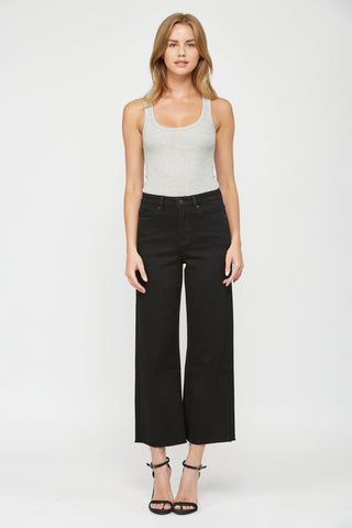 Array Mica Black Wide Leg Crop MXP - WO19BK - Bottom - Pants - The Farmhouse