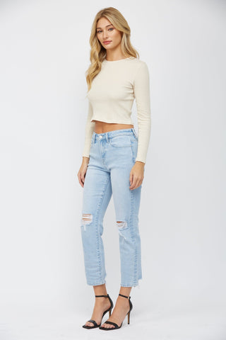 Array Mica Mid Rise Cigarette Crop MDP - C3049 - Bottom - Pants - The Farmhouse