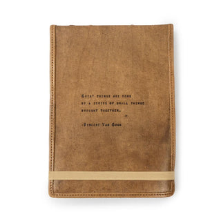 Artisan Leather Journal - Great Things Are Done - The Farmhouse