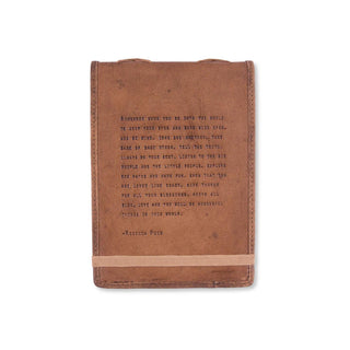 Artisan Leather Journal - Remember When You Go Into The World - The Farmhouse